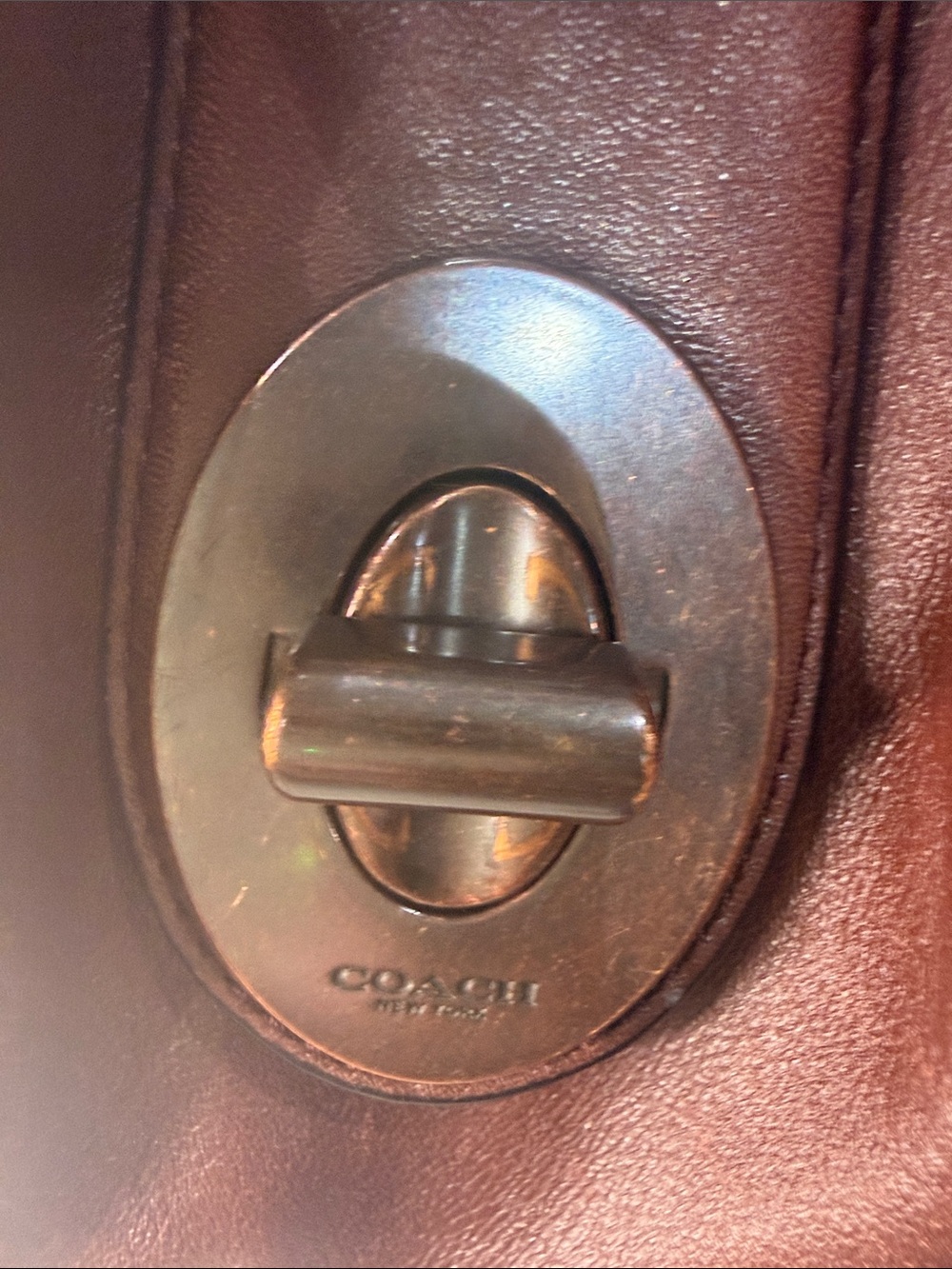 Coach Madison Large Studded Leather Hobo Brown - Picture 10 of 16